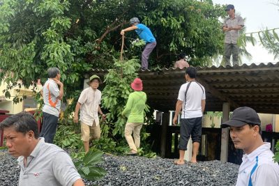 Trường THCS An Hải Chủ động ứng phó với bão Noru ( bão số 4)