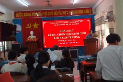 Trường THCS An Hải tổ chức Thi học sinh giỏi khối 9 caáp trường năm học 2023-2024